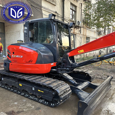 6 トン KX163 中古クボタ掘削機 水力掘削機