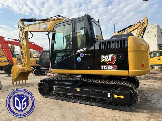 313D2GC 狭いスペースのためのコンパクトな設計の古着キャタピラー13トンの掘削機