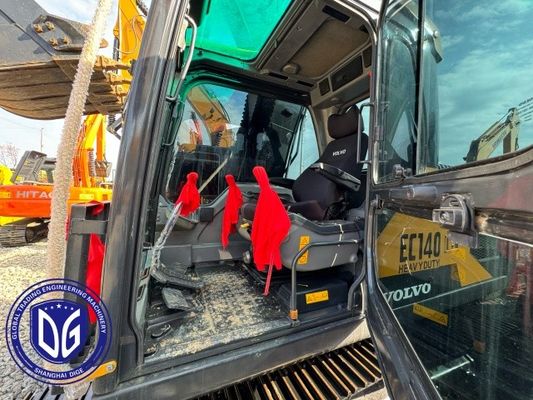 効率的な冷却扇風機システムを持つEc140 14トンの旧ボルボ掘削機